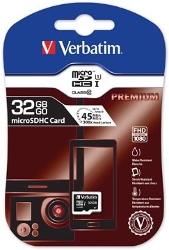 Verbatim Micro SDHC geheugenkaart, 32 GB
