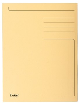 Exacompta dossiermap Foldyne ft 23,7 x 32 cm (voor ft A4), ivoor, pak van 50 stuks
