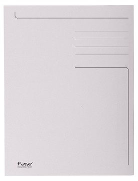 Exacompta dossiermap Foldyne ft 23,7 x 32 cm (voor ft A4), lichtgrijs, pak van 50 stuks