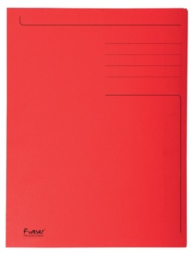 Exacompta dossiermap Foldyne ft 23,7 x 34,7 cm (voor ft folio), rood, pak van 50 stuks