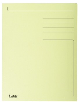 Exacompta dossiermap Foldyne ft 23,7 x 34,7 cm (voor ft folio), geel, pak van 50 stuks