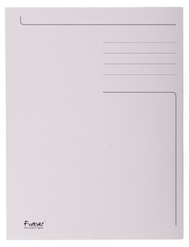 Exacompta dossiermap Foldyne ft 23,7 x 34,7 cm (voor ft folio), lichtgrijs, pak van 50 stuks