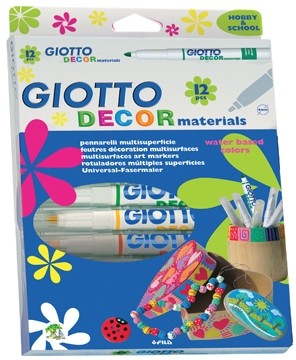 Giotto viltstift Decor 12 stiften