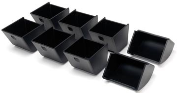 Safescan muntbakjes voor de serie-4617 kassalades, zwart, set van 8 stuks