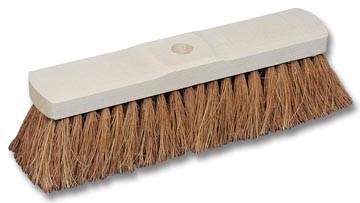 Kokosborstel in ongelakt hout van 32 cm