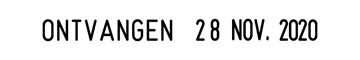 Trodat tekststempel met datum Printy 4817 woorden: verzonden, beantwoord, gecontroleerd, behandeld, in...