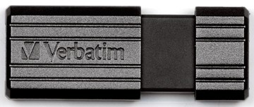 Verbatim USB Stick Pinstripe capaciteit: 8 GB, zwart