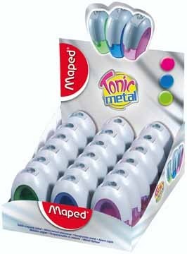 Maped Potloodslijper Tonic Metal 1-gaats, doos van 18 stuks