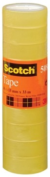 Scotch plakband 508 ft 15 mm x 33 m, pak van 10 rollen