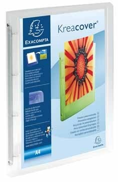 Exacompta Personaliseerbare ringmap Kreacover ® transparant wit