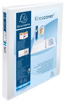 Exacompta Kreacover personaliseerbare ringmap wit ringen van 25 mm