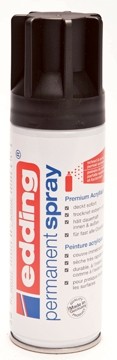 Edding E5200 permanent spray diepzwart mat 200 ml