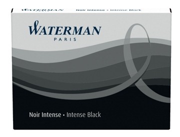 Waterman inktpatronen Standard zwart, pak van 8 stuks