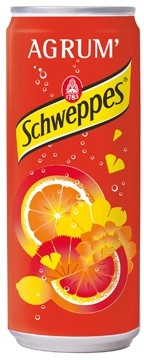 Schweppes Agrum frisdrank, blik van 33 cl, pak van 24 stuks 