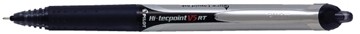 Pilot Roller Hi-Tecpoint V5 en V7 Retractable schrijfbreedte 0,25 mm, zwart