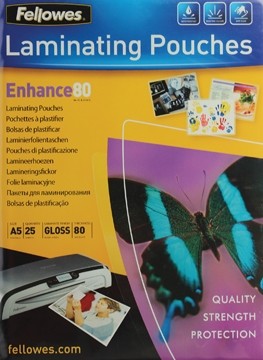 Fellowes Lamineerhoes ft 154 x 216 mm, 80 micron (pak25)