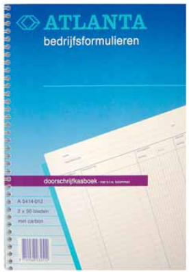 Atlanta doorschrijfkasboeken 2 geldkolommen