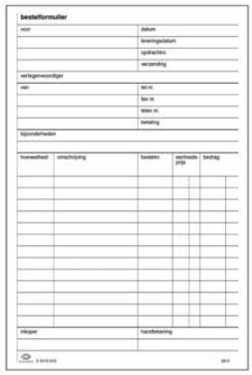 Atlanta bestelformulieren zonder carbon