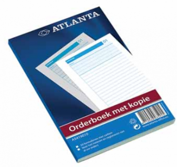 Atlanta Orderboek 50 x 2 vel, ft 18,5 x 11 cm, 1 vel carbon PAK5