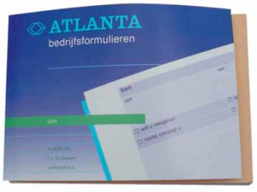 Atlanta bonboekjes genummerd 1-50, 50 blad in 2-voud, zelfkopiërend PAK5