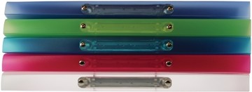 Exaclair Personaliseerbare ringmap Kreacover ® 2 ringen van 15 mm, geassorteerde kleuren: turkoois, gro...