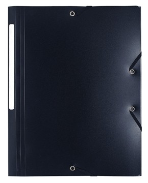 Exacompta elastomap met etiket Zwart