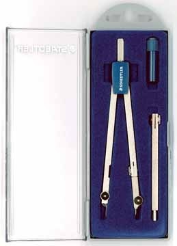 Staedtler Passer Mars 559 Arco passer met kokertje met reservepotlood en verlengstuk