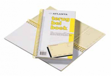 Atlanta terugbelboeken 160 notities, zelfkopiërend
