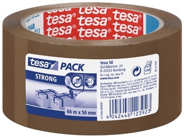 Tesa verpakkingsplakband ft 50 mm x 66 m, uit PP, bruin