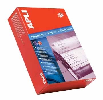 Apli etiketten op kettingpapier 1 rij, ft 88,9 x 36 mm, doos van 4.000 stuks, breedte vel: 114,3 mm