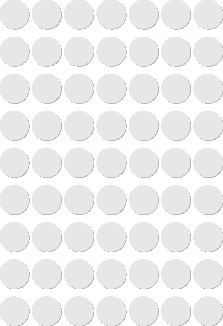 Apli ronde etiketten in etui diameter 10 mm, wit, 378 stuks, 63 per blad (2660)