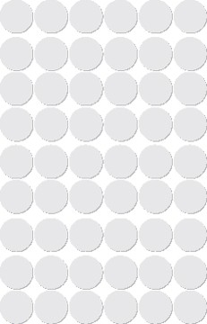 Apli ronde etiketten in etui diameter 13 mm, wit, 210 stuks, 35 per blad (2661)