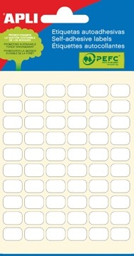 Apli witte etiketten in etui ft 8 x 12 mm, 360 stuks, 60 per blad (2667)