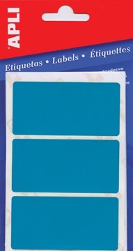 Apli gekleurde etiketten in etui blauw (2072) pak10