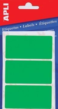 Apli gekleurde etiketten in etui groen (2074) pak10