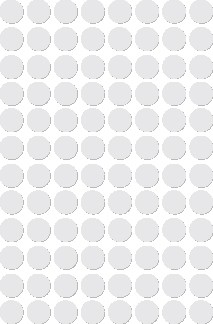 Apli ronde etiketten in etui diameter 8 mm, wit, 480 stuks, 96 per blad (1183)