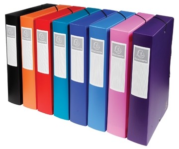 Exacompta elastobox rug van 6 cm geassorteerde kleuren