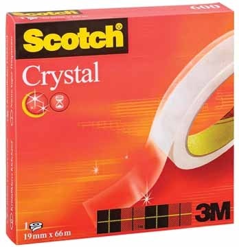Scotch ® Plakband Crystal ft 19 mm x 66 m
