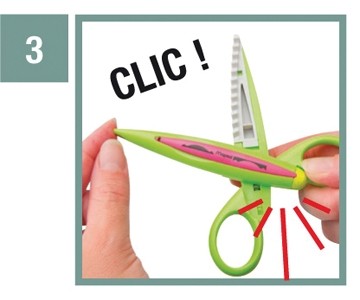 Maped kartelschaar set: 1 schaar, 5 verschillende kartelmotieven, 2 verschillende samenstellingen per ...