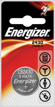 Energizer knopcellen Lithium Electronics CR2430, 1 stuk