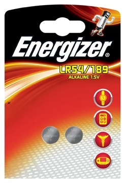 Energizer knoopcellen Lithium Electronics LR54, 2 stuks
