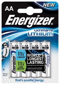 Energizer batterijen Ultimate Lithium L91, 1,5 V