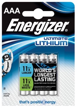 Energizer batterijen Ultimate Lithium L92, 1,5 V
