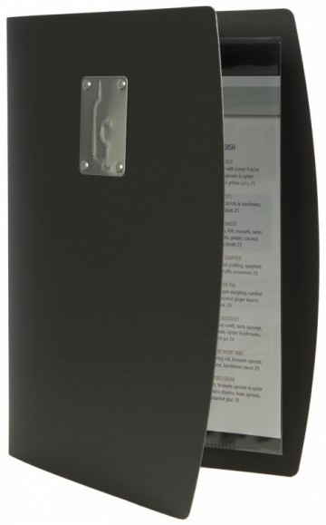 Securit wijnkaart Rio ft A4, zwart  (PAK10)