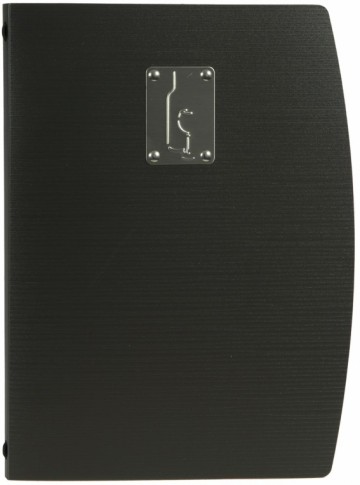 Securit wijnkaart Rio ft A4, zwart  (PAK10)