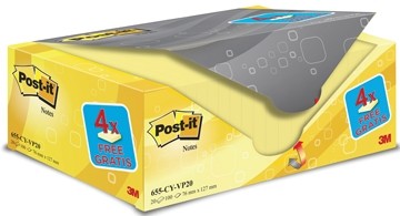 Post-it® Notes - Notes voordeelpak ft 76 x 127 mm