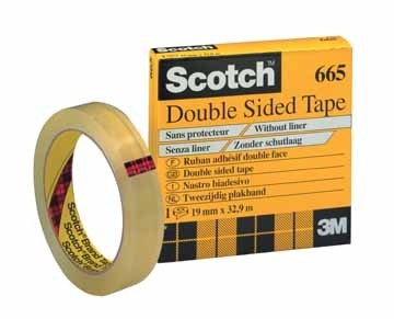 Scotch ® dubbelzijdige plakband ft 19 mm x 33 m