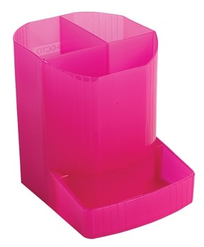 Exacompta potloodbakje mini-octo framboos doorschijnend