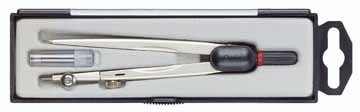 rotring universele passer voor cirkels tot max. 320 mm diameter, 2-delige passerdoos: 1 universele pas...