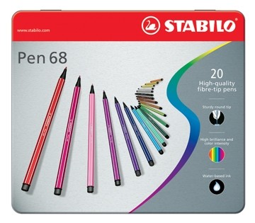 Stabilo Viltstift Pen 68 20 stiften